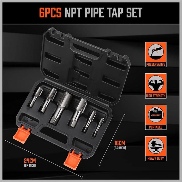 NPT Pipe Tap 6pc SDY-95317