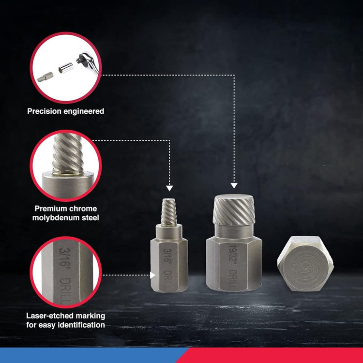 Multi Spline Screw Extractor 25pc SDY-95324