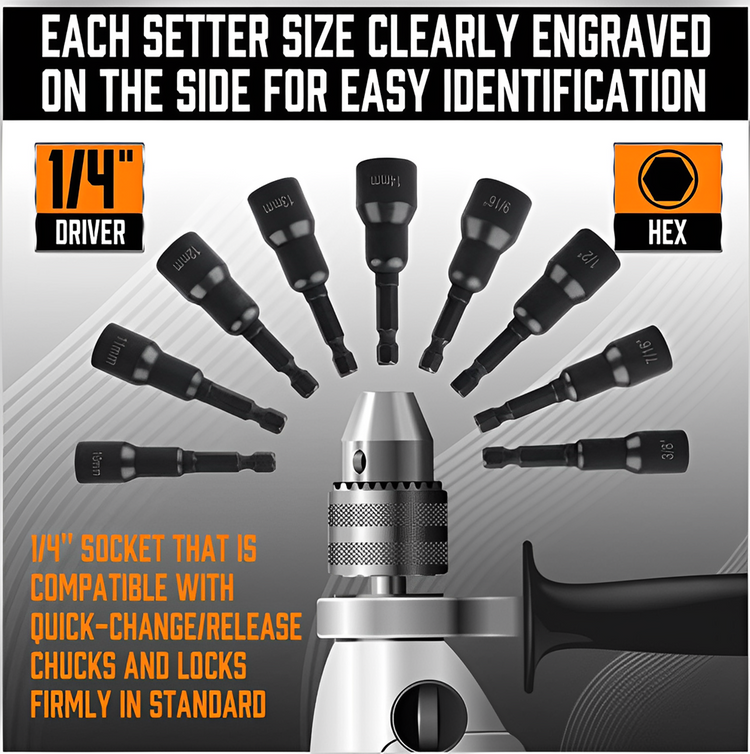 Magnetic Nut Driver 12pc SDY-96043