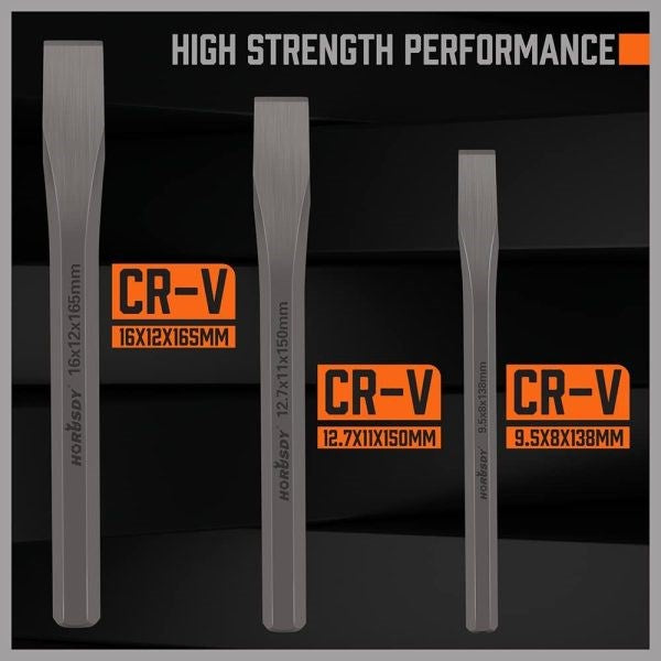 Cold Chisels Heavy Duty 3pc SDY-97556