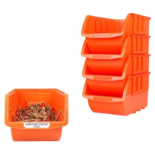 Wall Storage Bin Rack 4pc SDY-97903