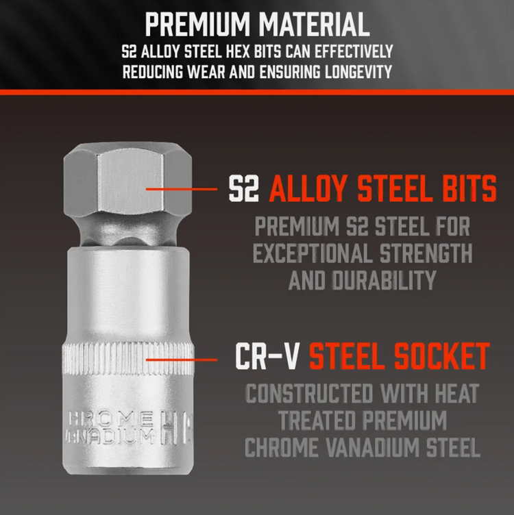 Steel Hex Socket Bit 36pc SDY-96023