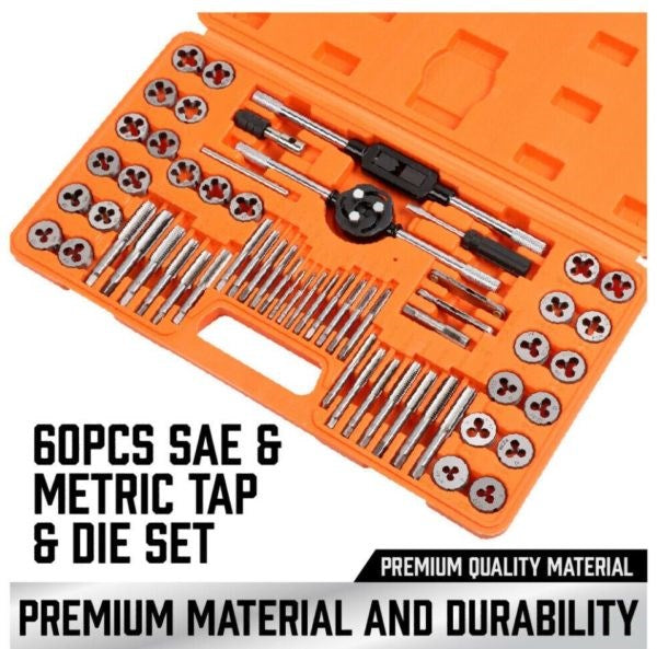 60pc Sae & Metric Tap & Die Set SDY-97773