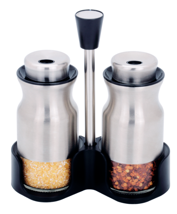 Spice Condiment Set 3pc Silver O1005
