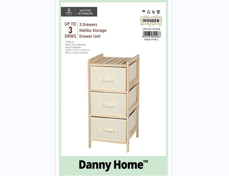 Wooden Cabinet 3 Tier SN-008