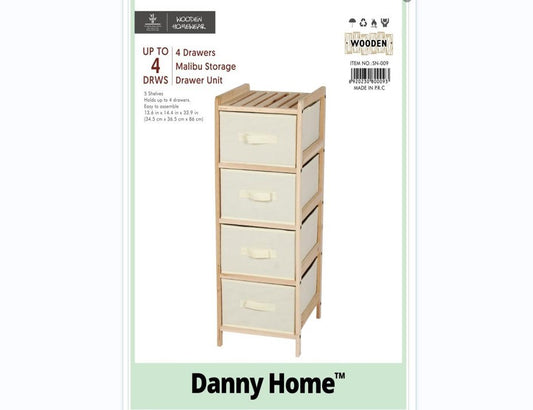 Wooden Cabinet 4 Tier SN-009