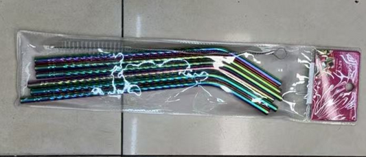 Rainbow Stainless Steel Straws 722-13