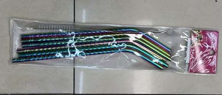 Rainbow Stainless Steel Straws 722-13