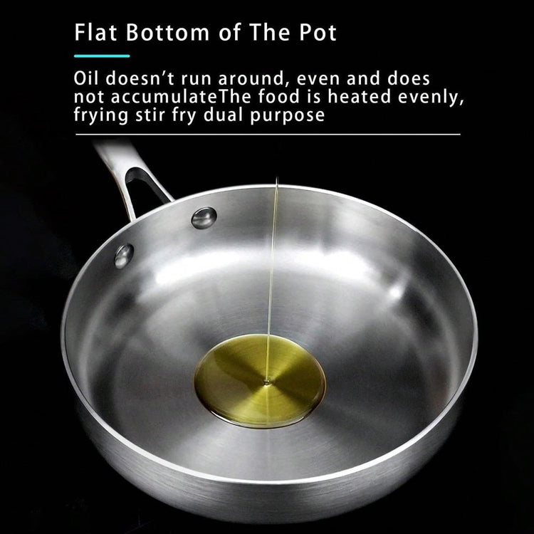 Stainless Steel Fry Pan 22cm