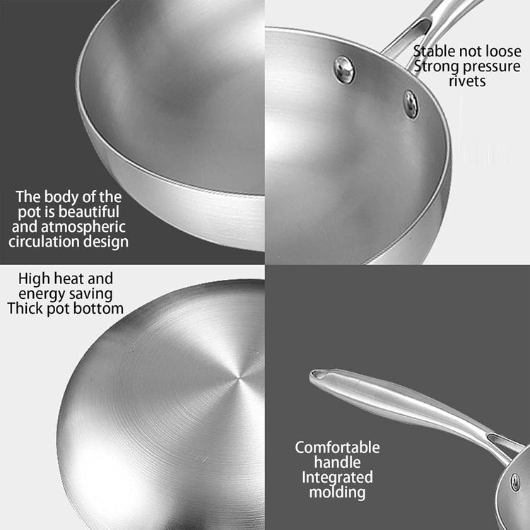 Stainless Steel Fry Pan 22cm