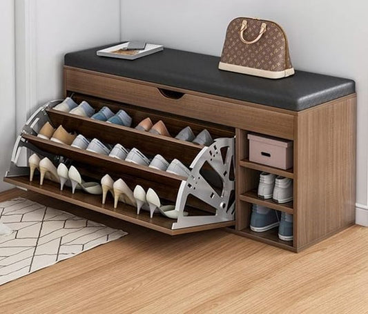 Shoe Cabinet Brown & Gray SW010203