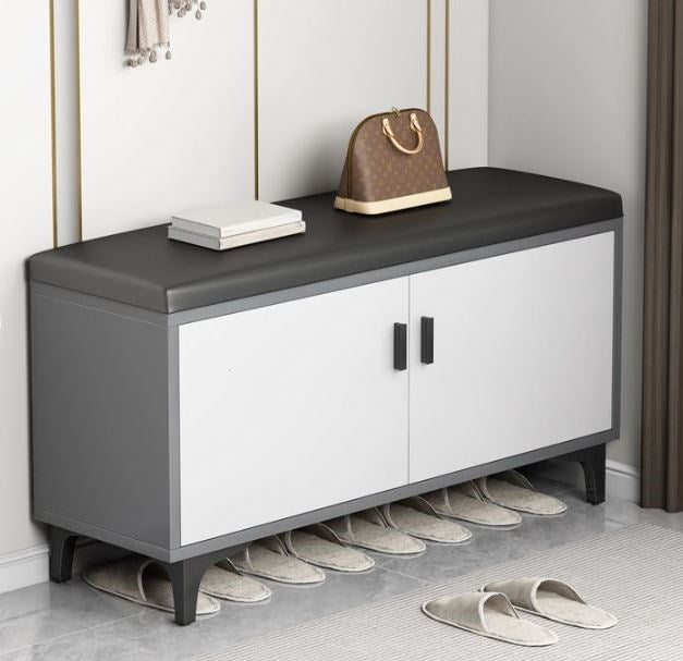 Shoe Cabinet White & Gray SWH01204