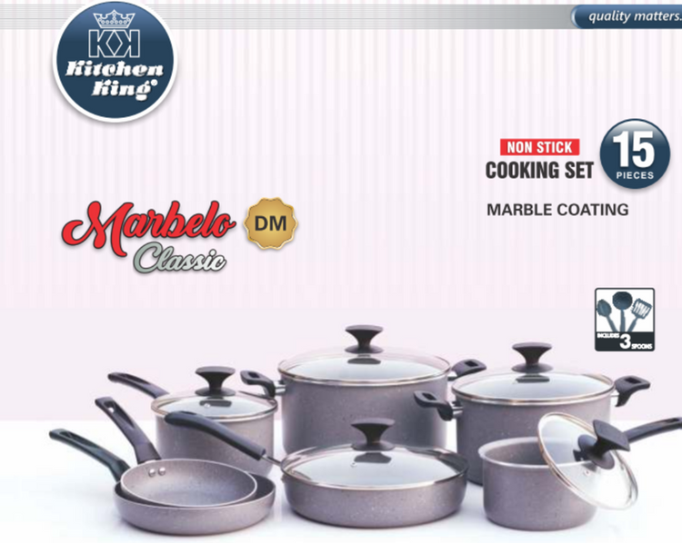 Marbelo Cookware 15pc KK2530105