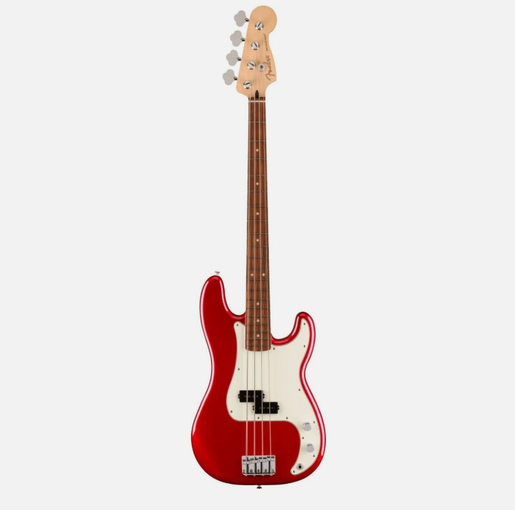 Electric Bass Guitar Red