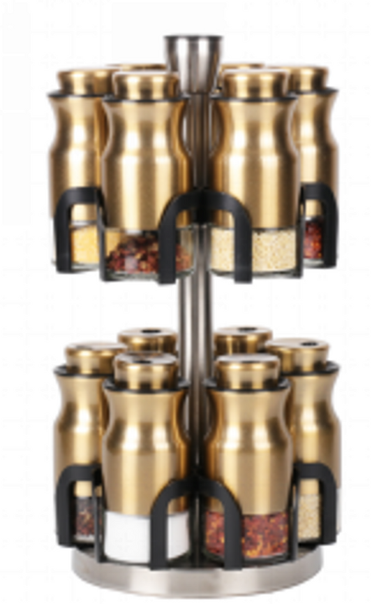 Spice Rack Condiment 12pc O1026J