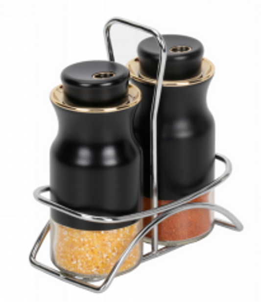Spice Condiment 2pc Black O1005HJ