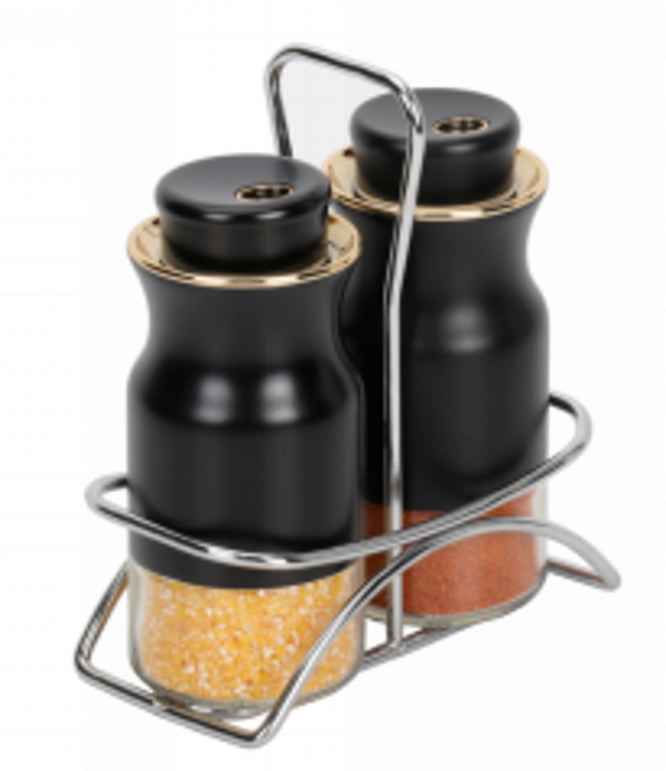 Spice Condiment 2pc Black O1005HJ