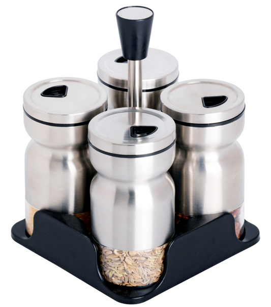 Spice Rack Condiment 4pc A1008
