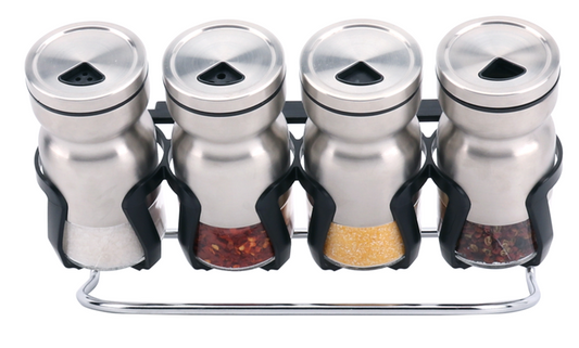 Spice Rack Condiment 4pc A1021