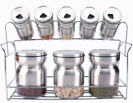 Spice Rack Condiment 8pc A1016