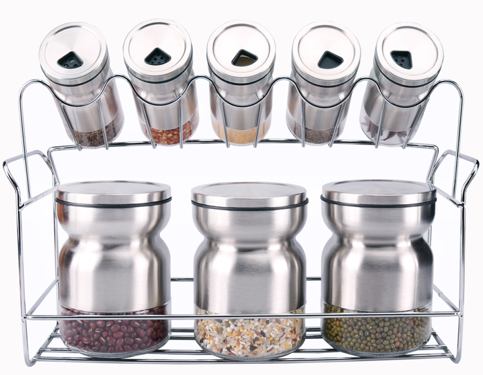 Spice Rack Condiment 8pc A1016