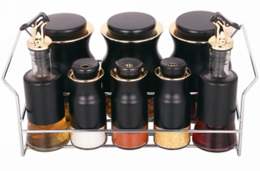 Spice Rack Condiment 8pc O1013HJ