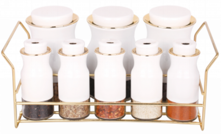 Spice Rack Condiment 8pc O1014BJ-J