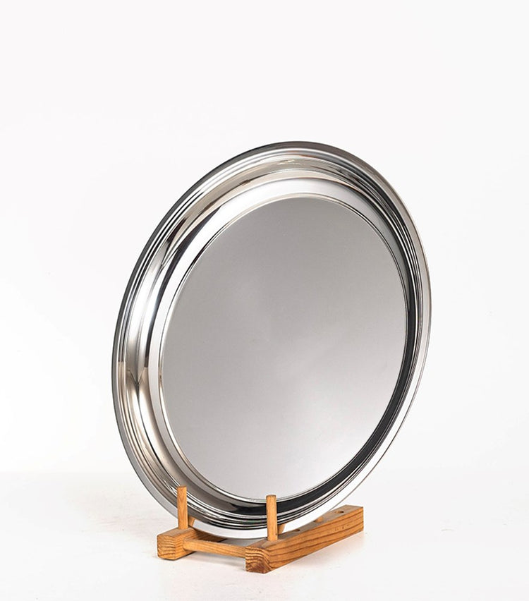 Stainless Steel Round Tray 35cm YS19022-35