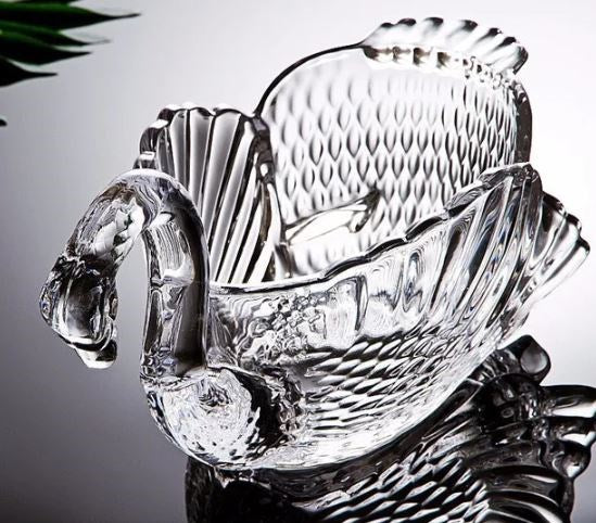 Swan Crystal Glass Serving Bowl XJ-8212