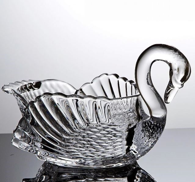 Swan Crystal Glass Serving Bowl XJ-8212