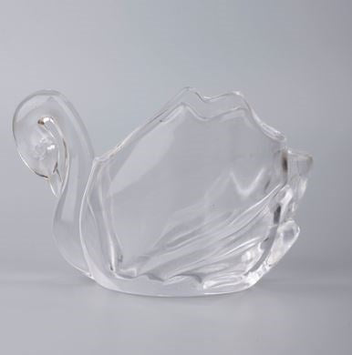 Swan Glass Serving Bowl