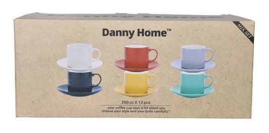 Tea Cup & Saucer Set 6pc T02-73/6C