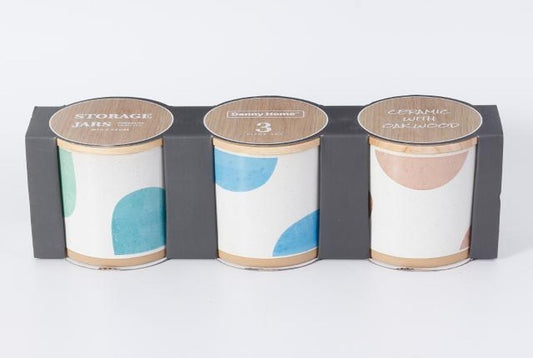 3pc Storage Jars T06-29