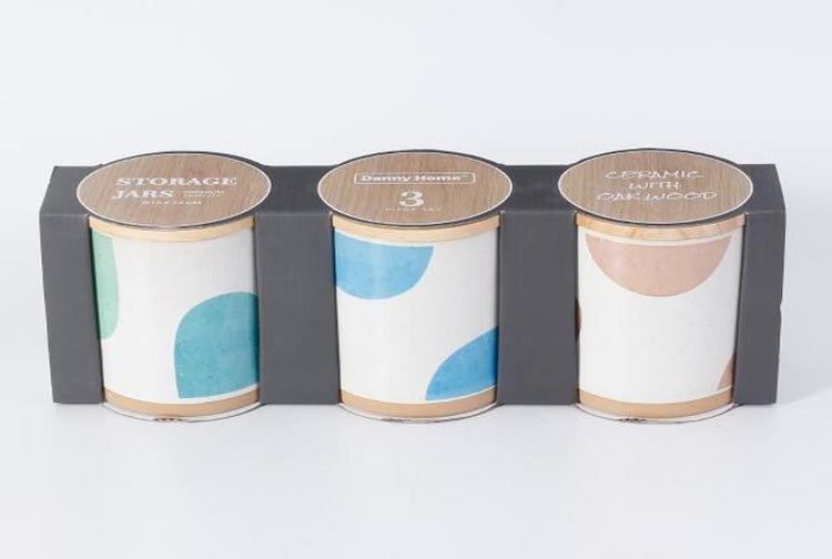 3pc Storage Jars T06-29
