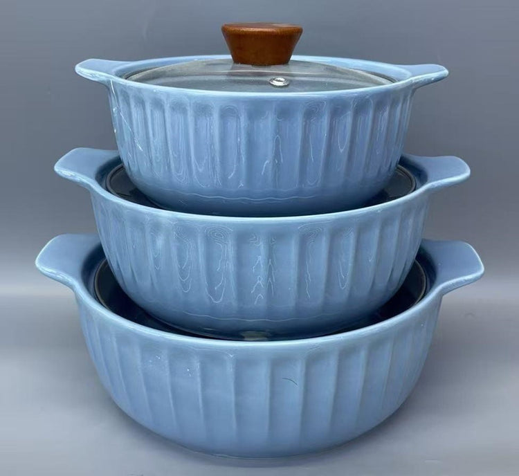 3pc Casserole Set TG-29C-B