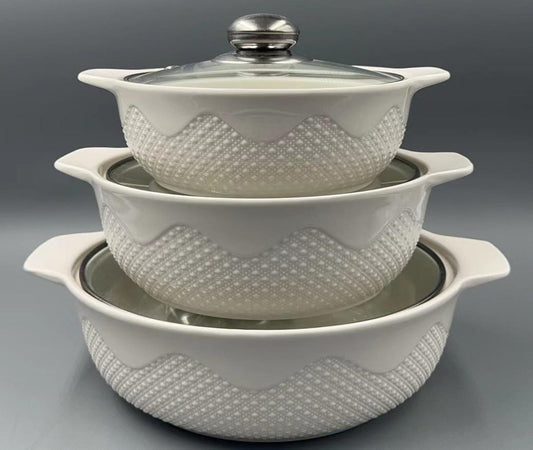 3pc Casserole Set TG-2W TG3003