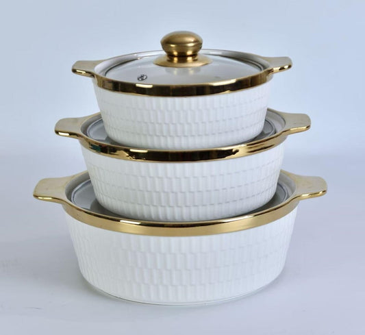 3pc Casserole Set TG-31