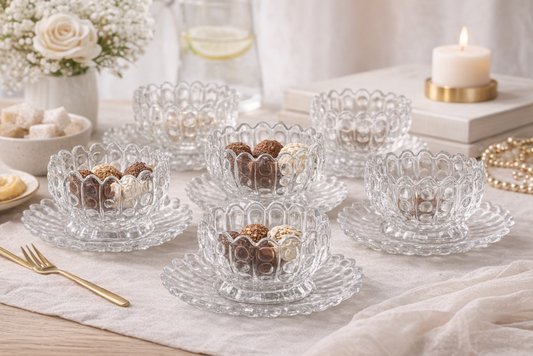 Glass Dessert 12pc Set TG1080A/L12