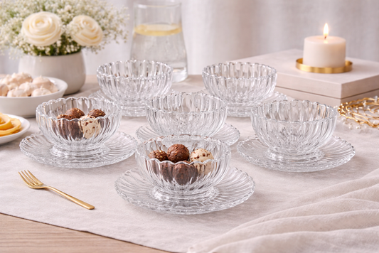 Glass Dessert 12pc Set TG1080/L12