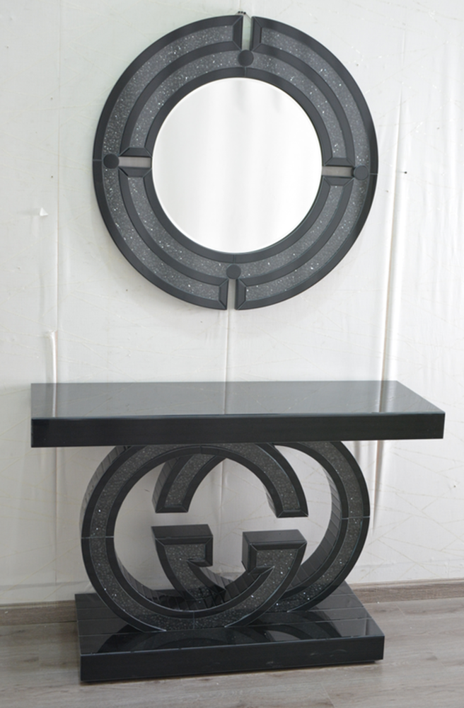 Console Table Set Black RTF028B + TMZ096-B