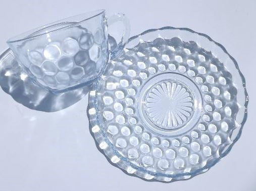 Glass and Saucer 6pc Set