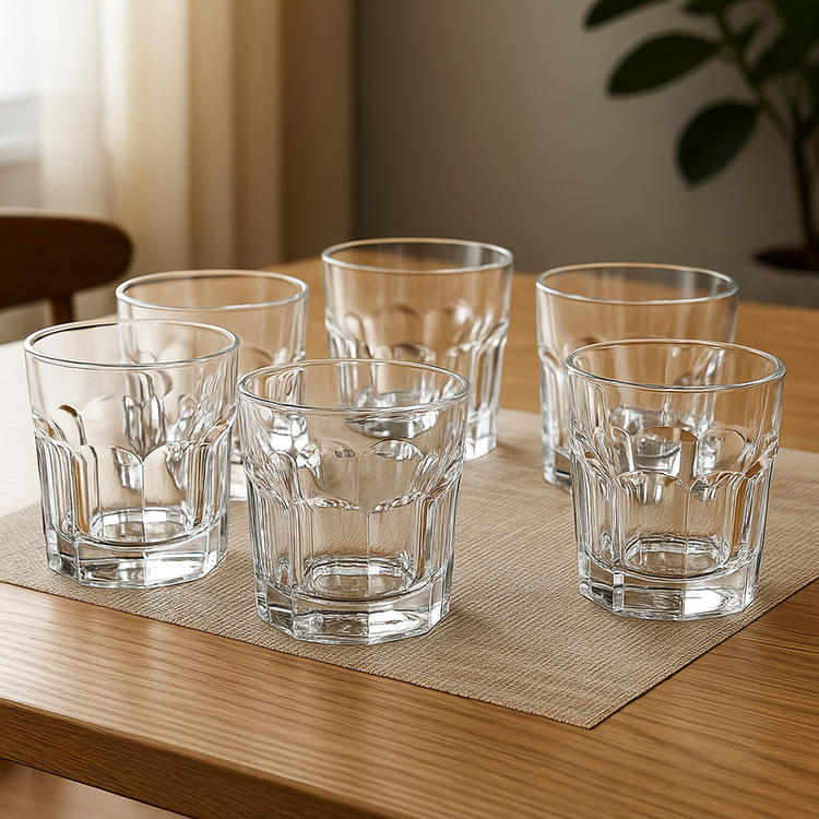 Glass Cup 6pc Set TY4314-2