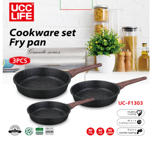 Cookware Set Fry Pan 3pc UC-F1303