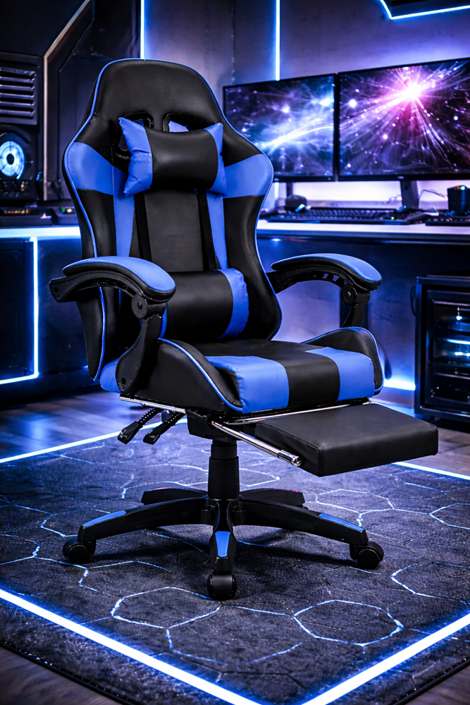 Ergonomic Gaming Chair with Footrest | 100kg Capacity | UT-B199
