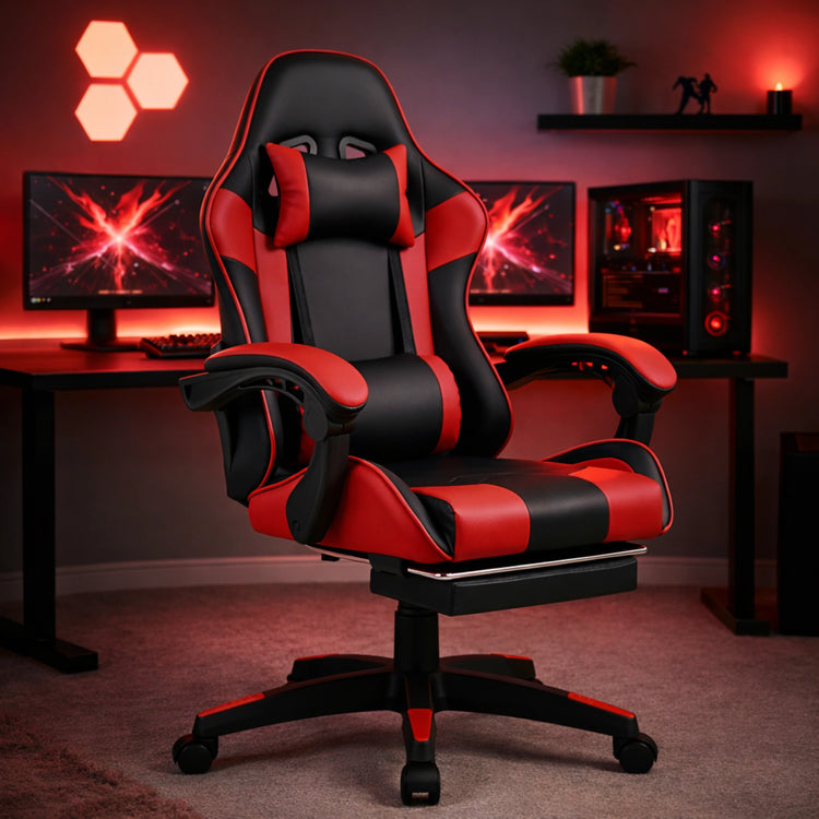 Ergonomic Gaming Chair with Footrest | 100kg Capacity | UT-B199