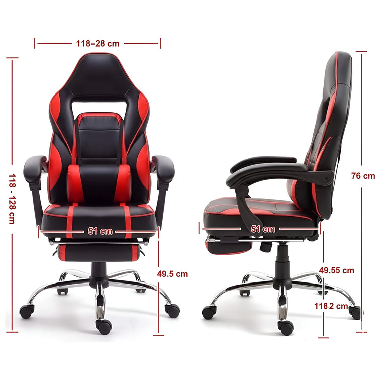 The Ultimate Black & Red Ergonomic Gaming & Office Chair (Model: UT-C590F)