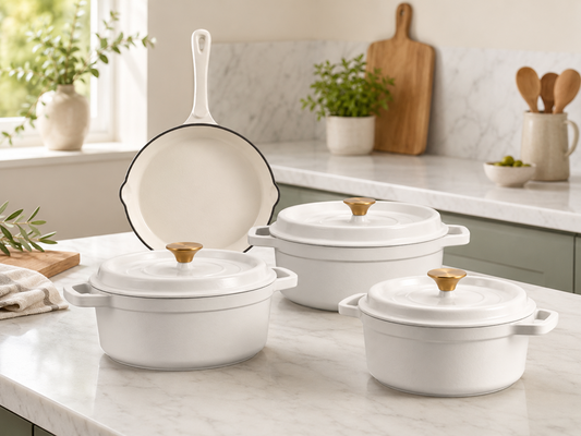 Enamel Cast Iron Cookware 7pc Set VK-35
