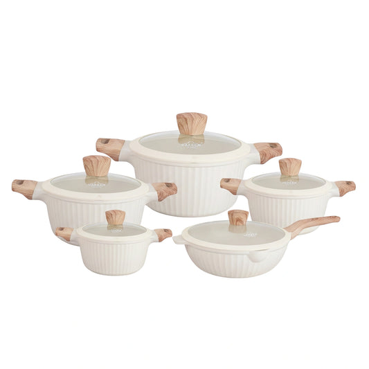 5pc Granite Cookware Set Non-Stick Induction Ready | VK-49