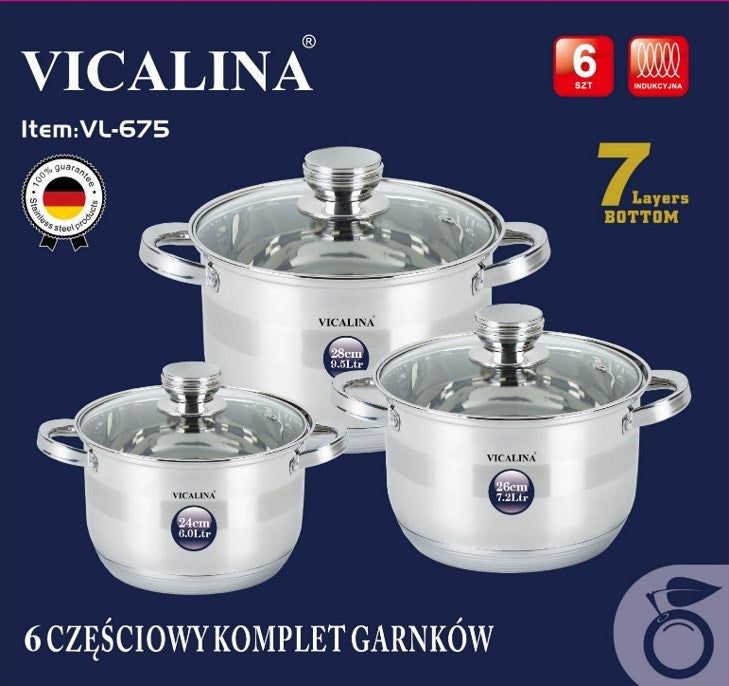 Stainless Steel Pot 3pc VL-675