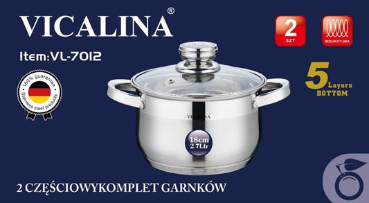 Stainless Steel Pot 18cm VL-7012